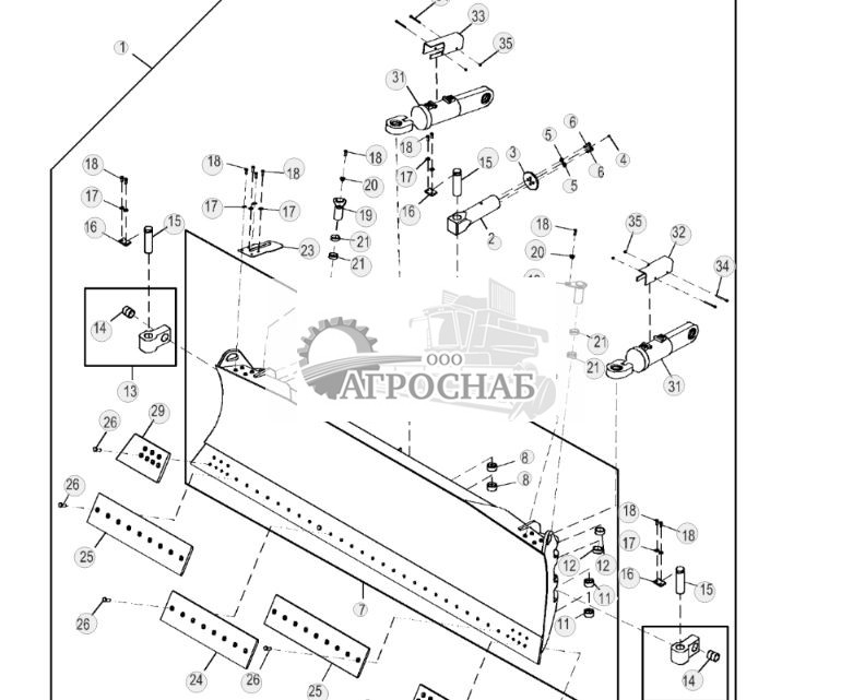 Комплект механического поворотного отвала - ST947609 257.jpg